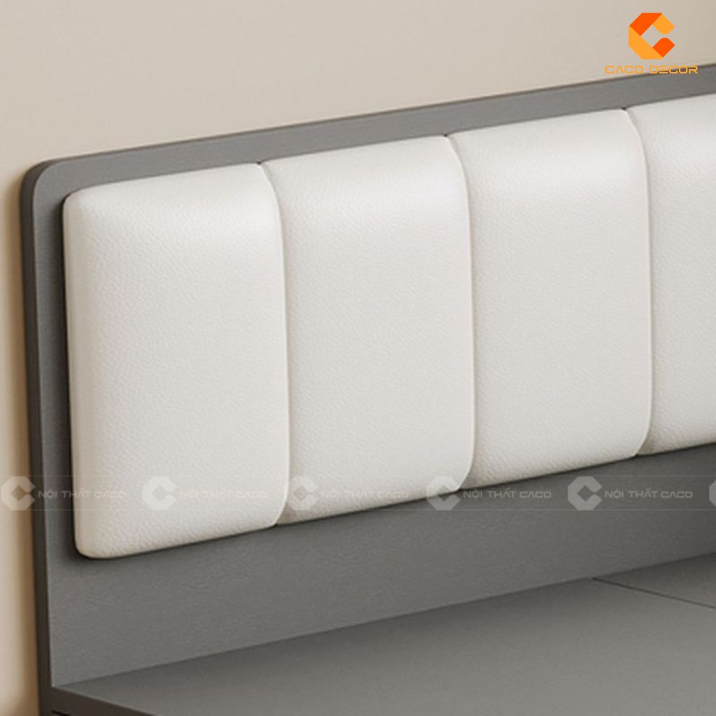 Giường ngủ gỗ công nghiệp GN117 bọc da đầu giường êm ái