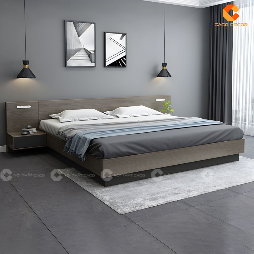 Giường Gỗ Công Nghiệp GN120 Mẫu Giường Thông Minh Hiện Đại 1