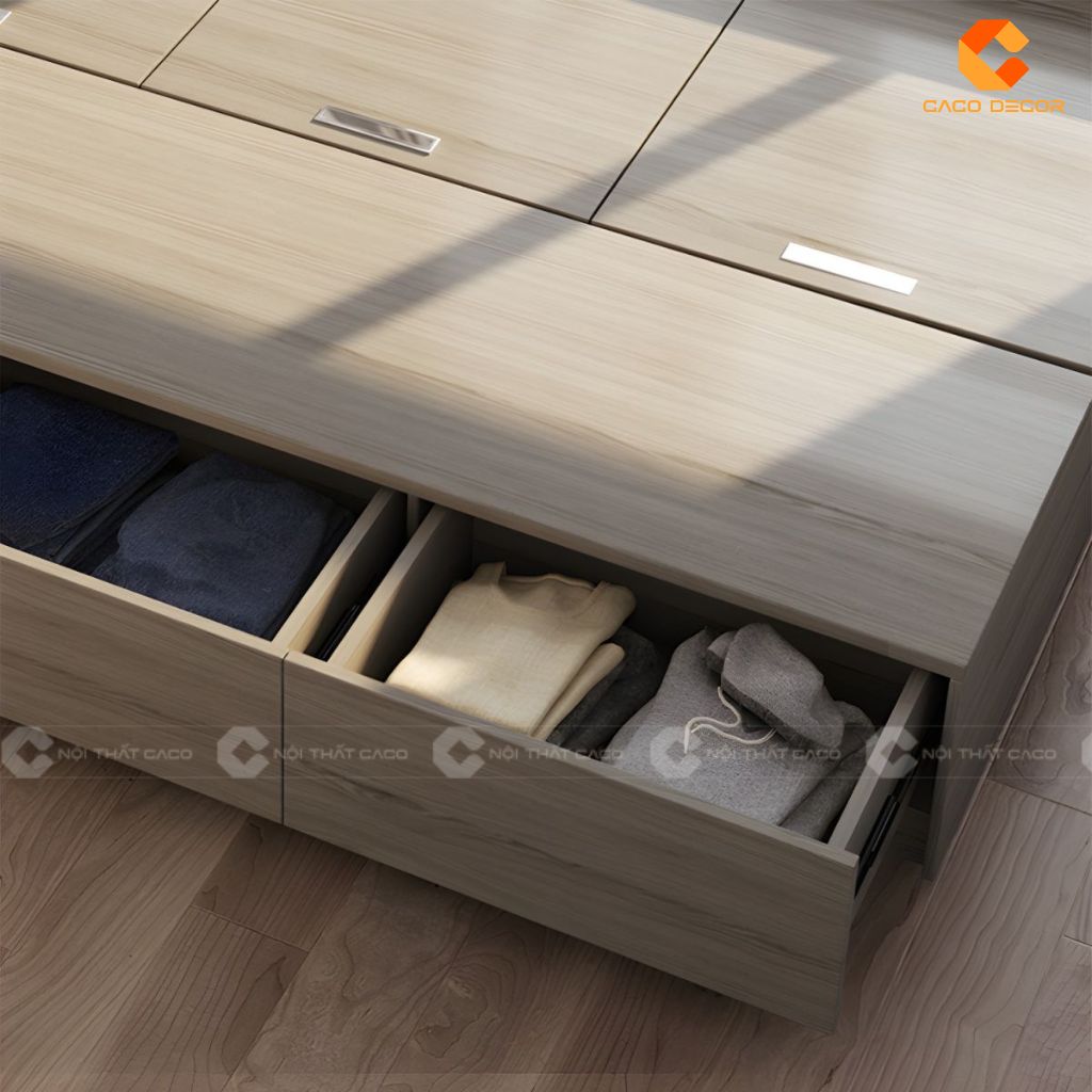 Giường ngủ gỗ công nghiệp GN121 màu sắc hiện đại