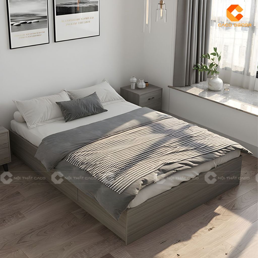 Giường ngủ gỗ công nghiệp GN121 cao cấp