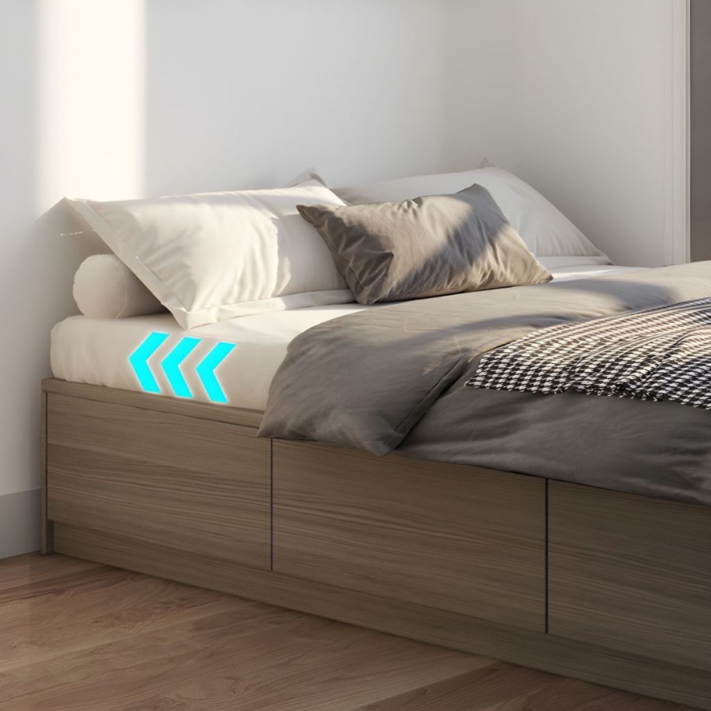 Giường  Gỗ Công Nghiệp GN121 Thiết Kế Hiện Đại, Khoang Chứa Lớn Tiện Dụng 3