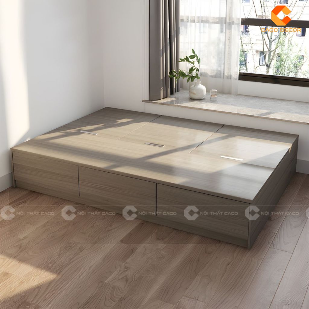 Giường ngủ gỗ công nghiệp GN121 sang trọng đẹp