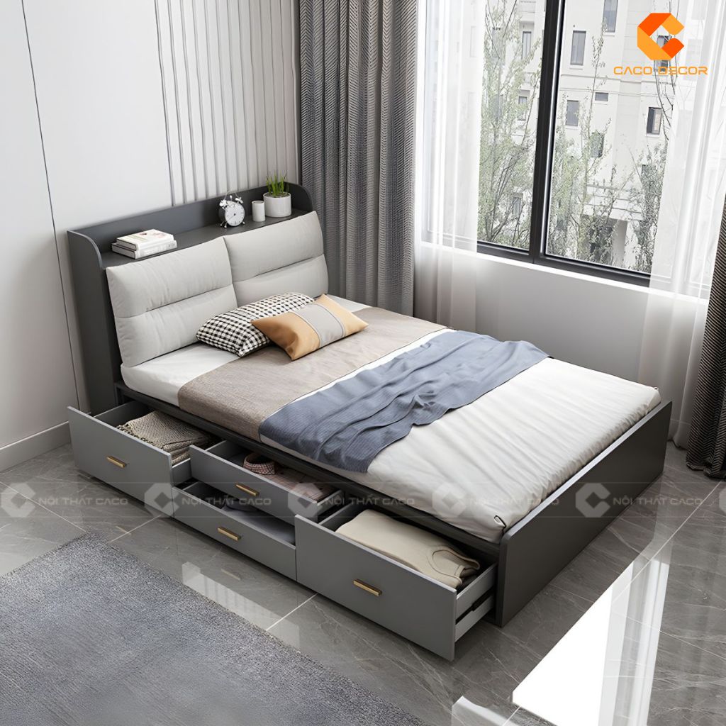 Giường ngủ gỗ công nghiệp GN123