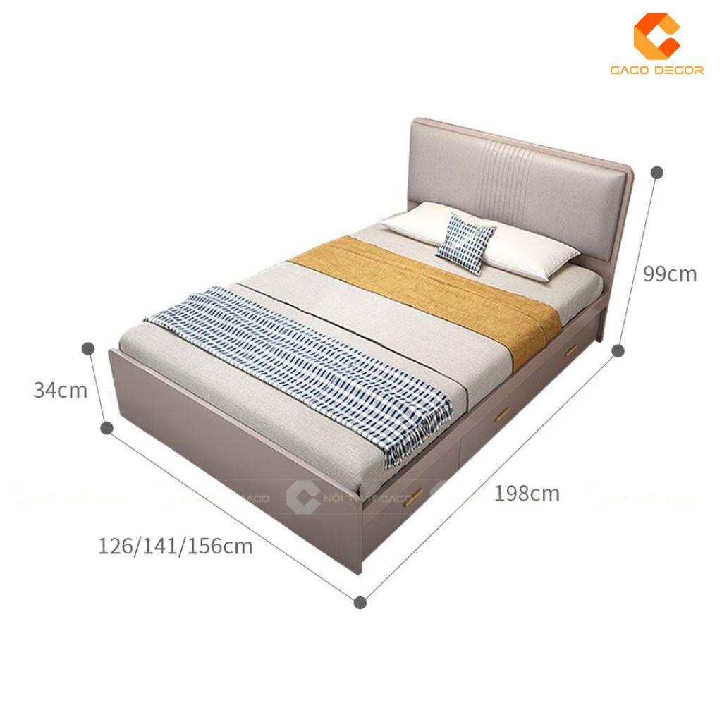 Giường Ngủ Gỗ Công Nghiệp GN125 Sang Trọng, Êm Ái và Tối Ưu Công Năng 2
