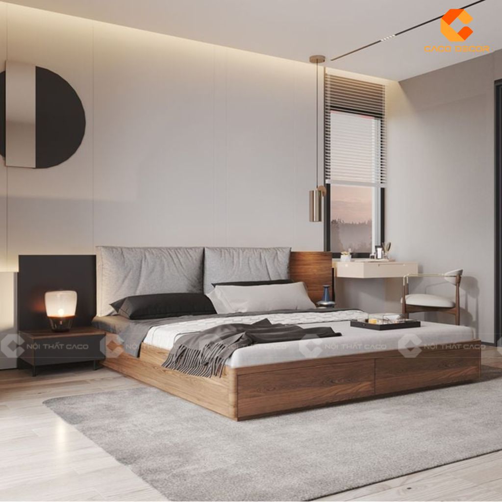 Giường Ngủ Gỗ Công Nghiệp GN126 Thiết Kế Hiện Đại, Tinh Tế Chuẩn Phòng Ngủ Sang Trọng 3