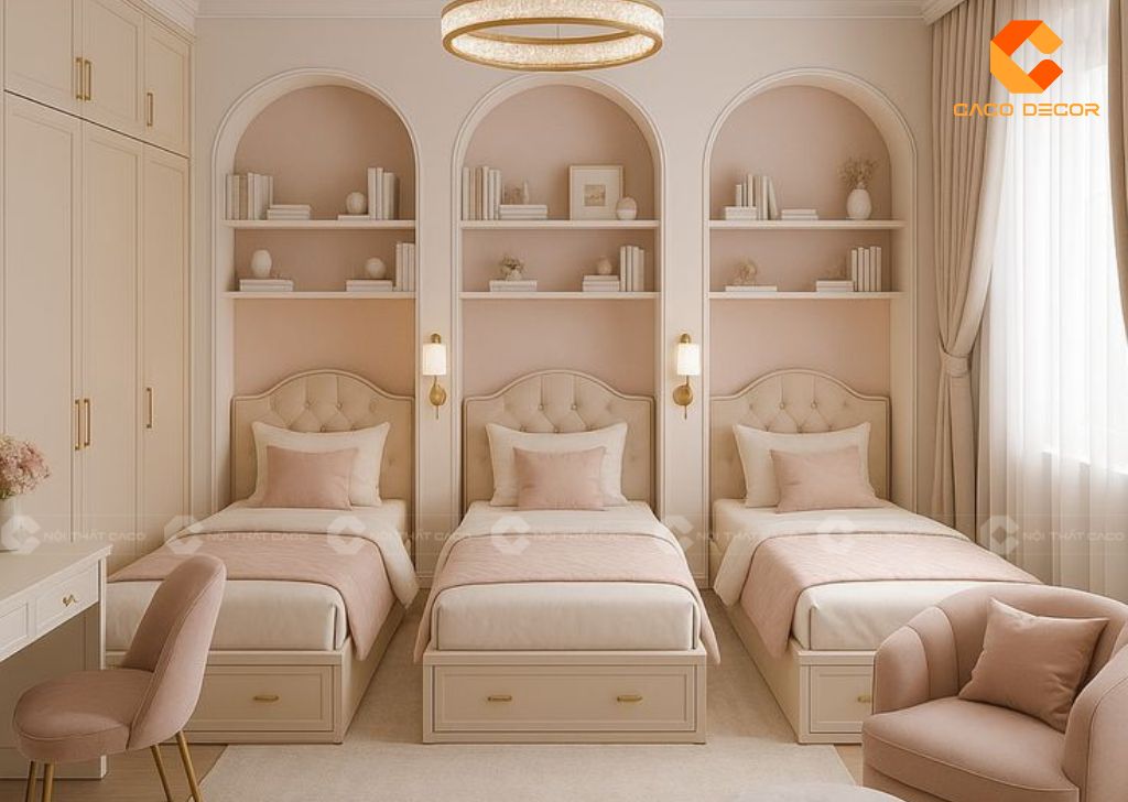 30+ Mẫu Giường Ngủ Trẻ Em Bằng Gỗ Đẹp, Bền, An Toàn Tại CaCo 1