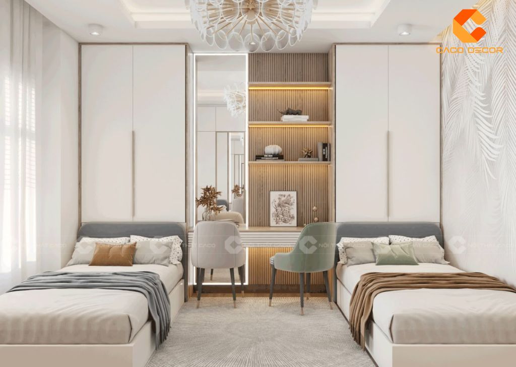 30+ Mẫu Giường Ngủ Trẻ Em Bằng Gỗ Đẹp, Bền, An Toàn Tại CaCo 6