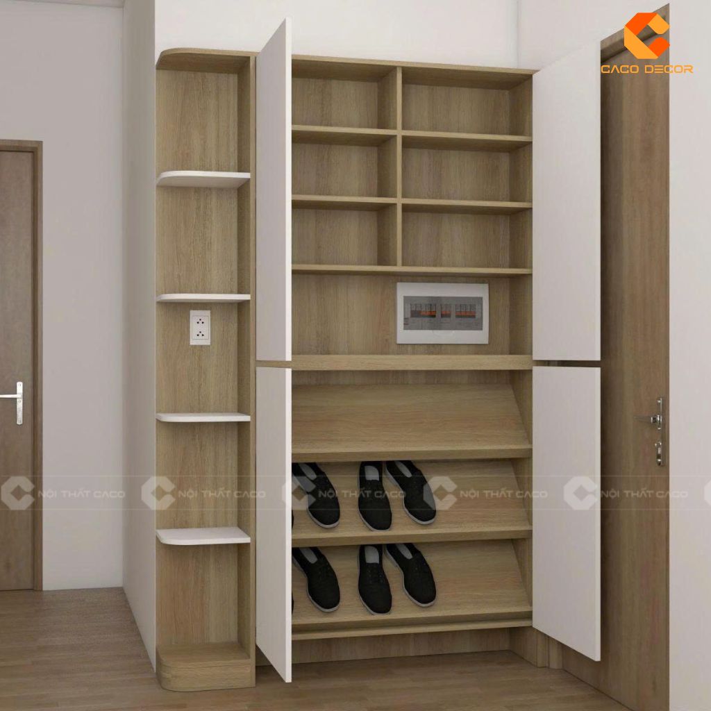 Hình ảnh bên trong tủ giày 