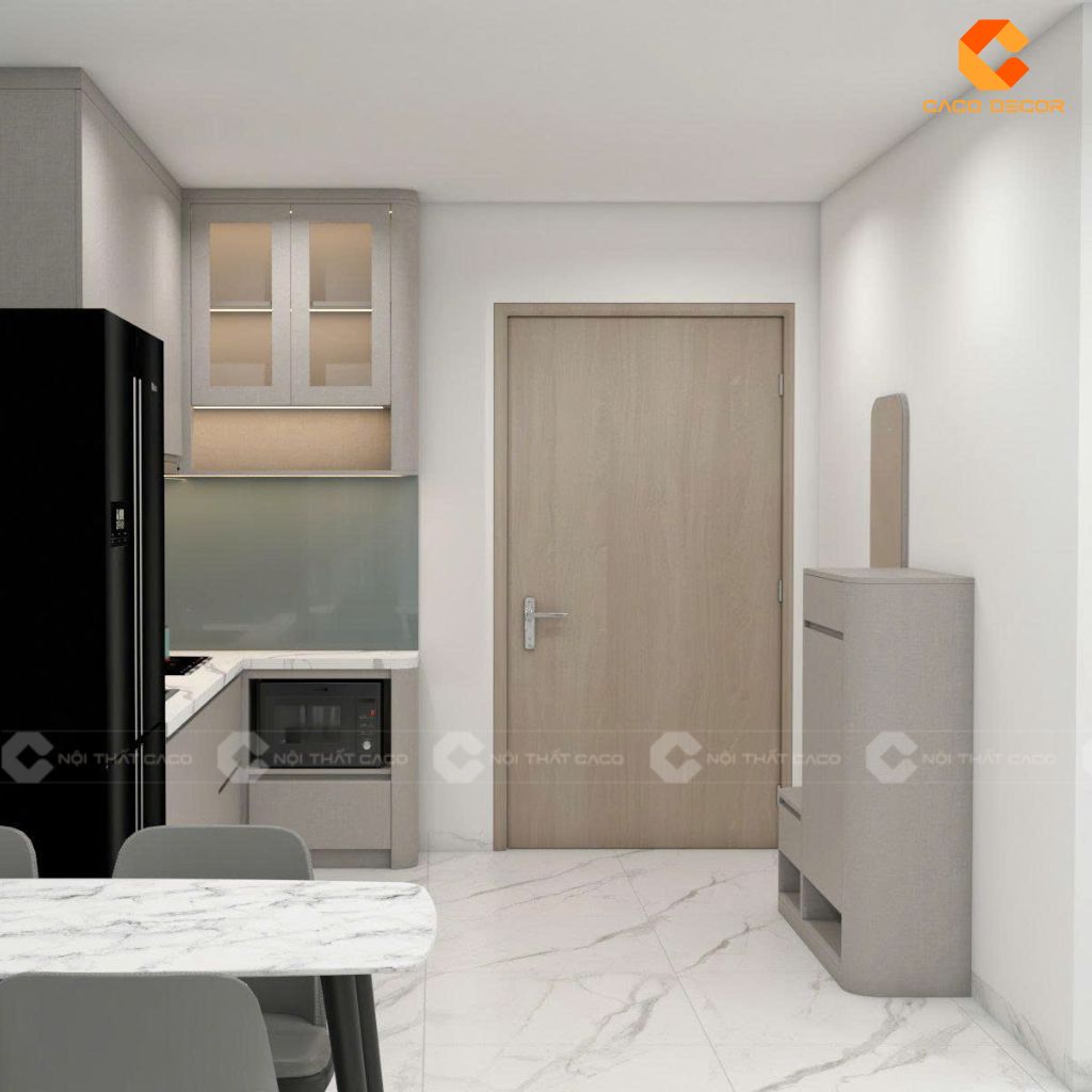 Hình ảnh 3d không gian phòng bếp