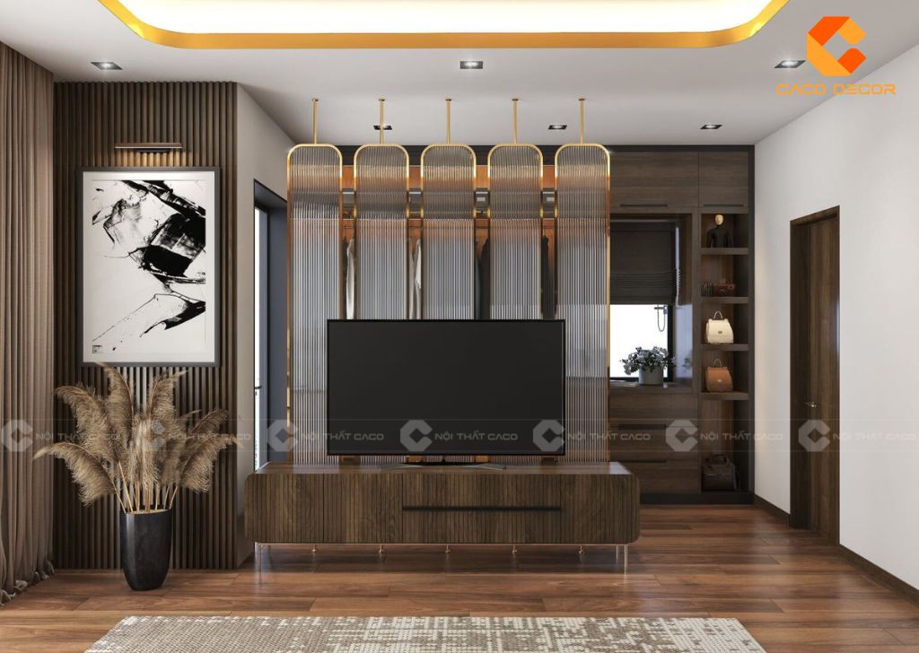 Kệ Tivi Kết Hợp Vách Ngăn - Giải Pháp Tối Ưu Không Gian Sống 1