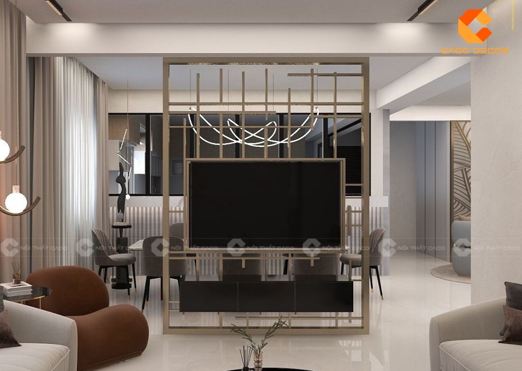 Kệ Tivi Kết Hợp Vách Ngăn - Giải Pháp Tối Ưu Không Gian Sống 3