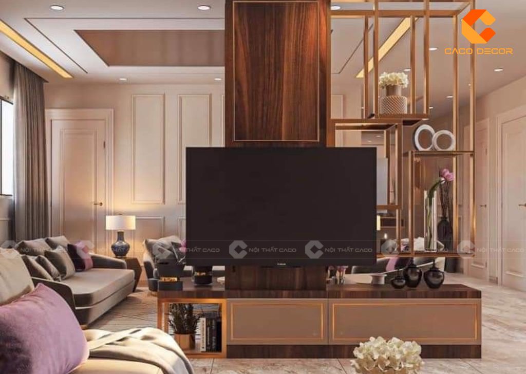 Kệ Tivi Kết Hợp Vách Ngăn - Giải Pháp Tối Ưu Không Gian Sống 5