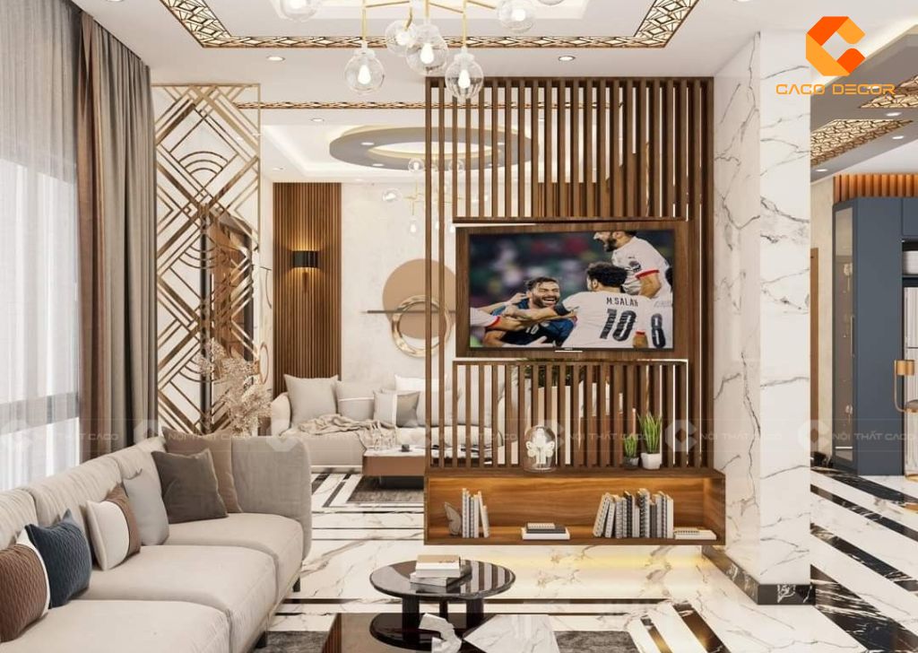 Kệ Tivi Kết Hợp Vách Ngăn - Giải Pháp Tối Ưu Không Gian Sống 8