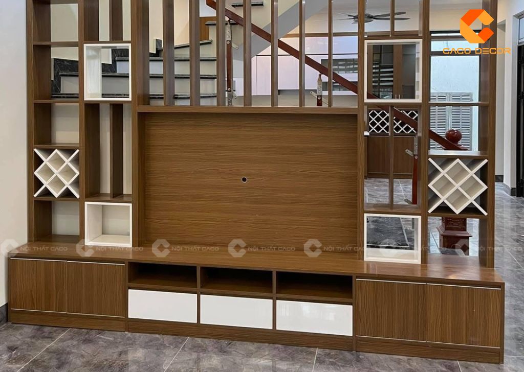 Kệ Tivi Kết Hợp Vách Ngăn - Giải Pháp Tối Ưu Không Gian Sống 10