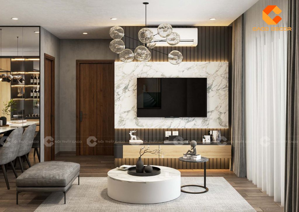 Kệ Tivi Kết Hợp Vách Ngăn - Giải Pháp Tối Ưu Không Gian Sống 12