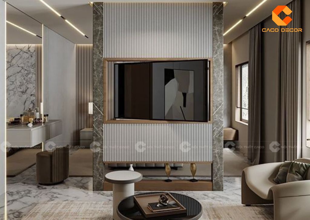 Kệ Tivi Kết Hợp Vách Ngăn - Giải Pháp Tối Ưu Không Gian Sống 14