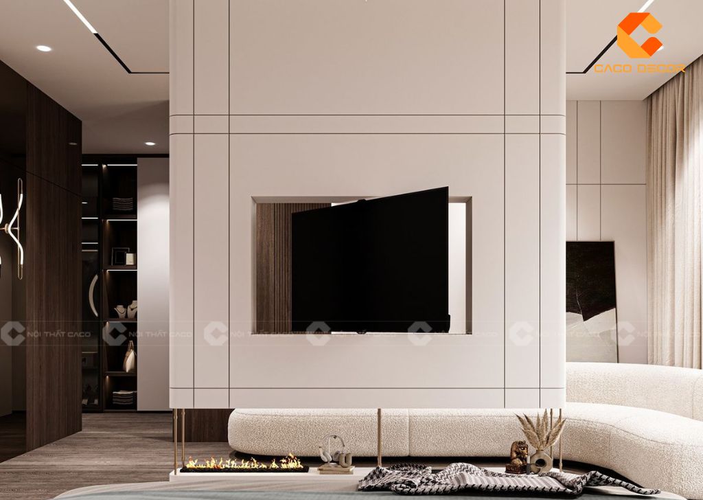 Kệ Tivi Kết Hợp Vách Ngăn - Giải Pháp Tối Ưu Không Gian Sống 15