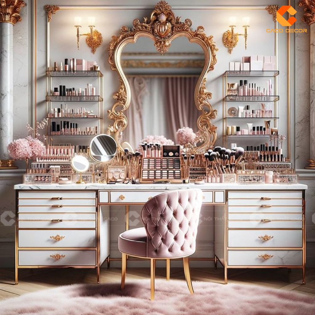 Mẫu Bàn Trang Điểm Cao Cấp Sang Trọng Cho Phòng Ngủ Hiện Đại 2