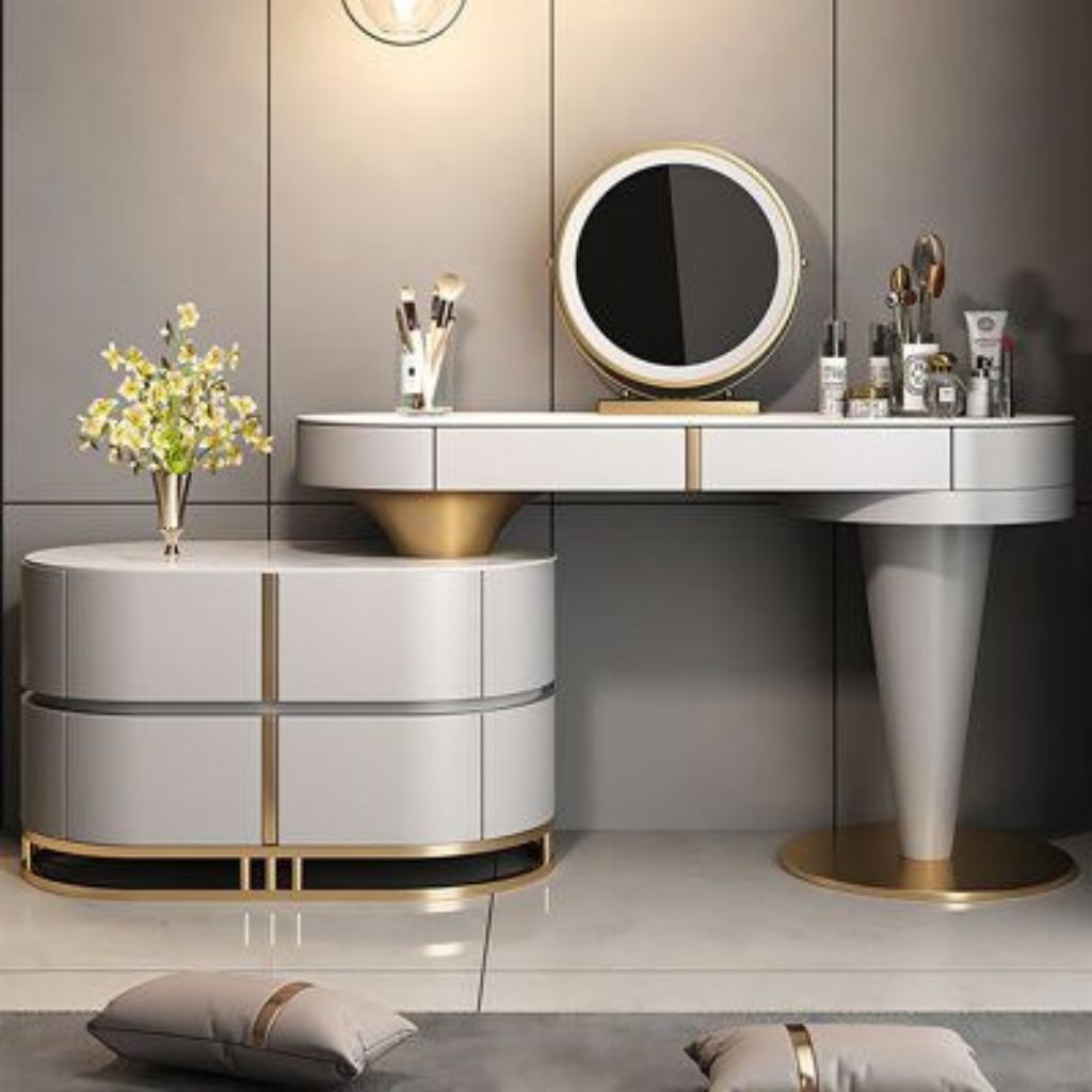 Mẫu Bàn Trang Điểm Cao Cấp Sang Trọng Cho Phòng Ngủ Hiện Đại 5