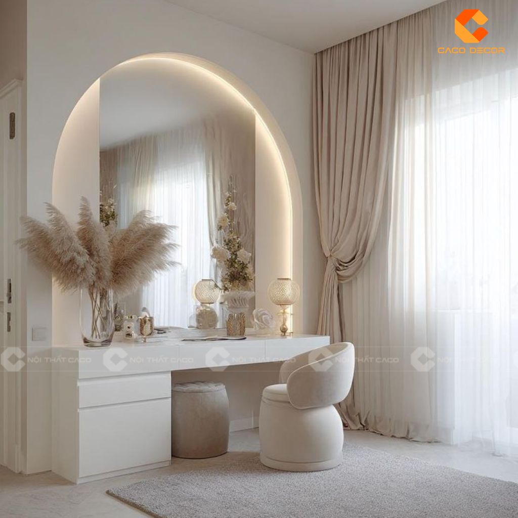 Mẫu Bàn Trang Điểm Cao Cấp Sang Trọng Cho Phòng Ngủ Hiện Đại 9