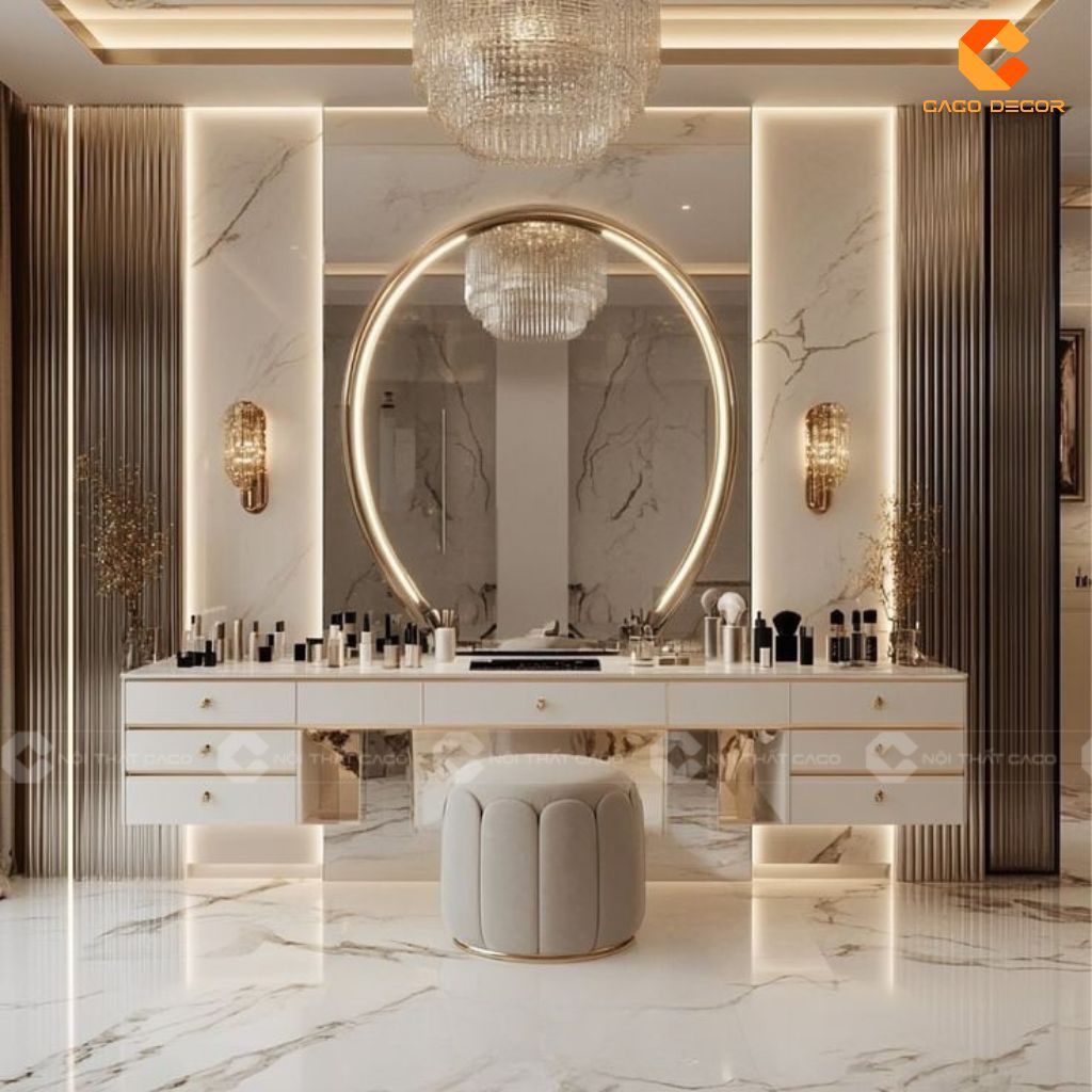 Mẫu Bàn Trang Điểm Cao Cấp Sang Trọng Cho Phòng Ngủ Hiện Đại 11