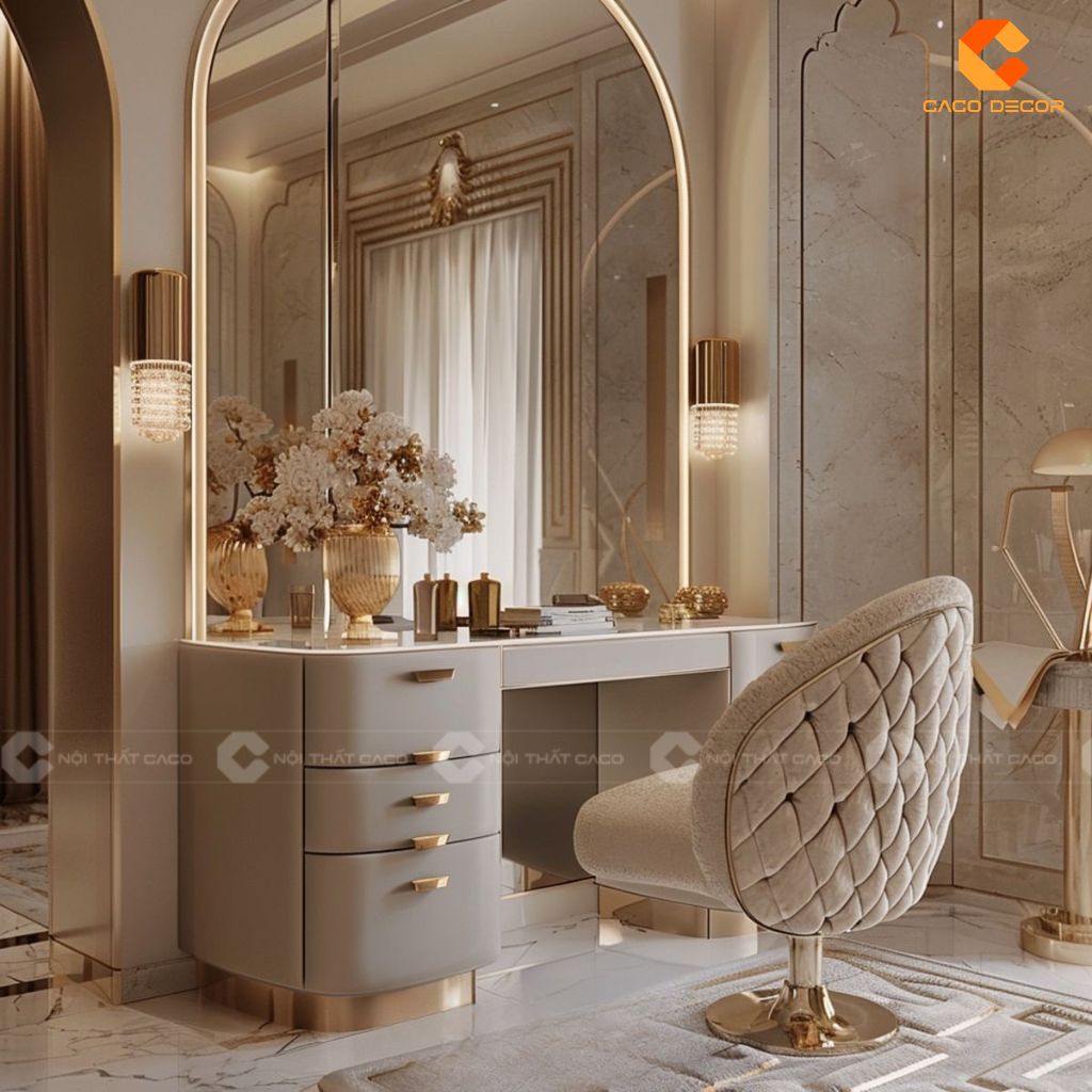 Mẫu Bàn Trang Điểm Cao Cấp Sang Trọng Cho Phòng Ngủ Hiện Đại 19