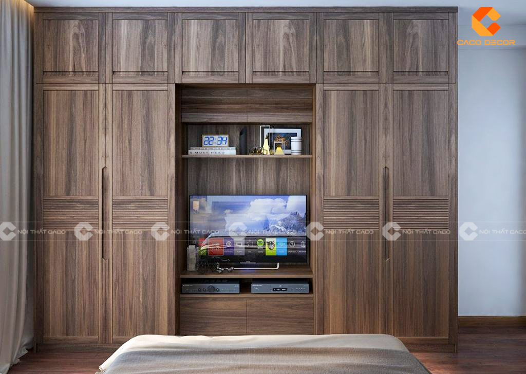 Tủ Quần Áo Kết Hợp Kệ TiVi Đẹp Hiện Đại Sang Trọng 17