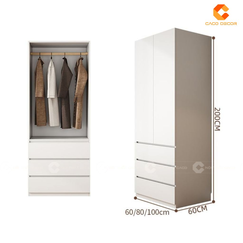 Tủ Quần Áo Gỗ Công Nghiệp TAM095 Vẻ Đẹp Thuần Khiết, Công Năng Vượt Trội 6