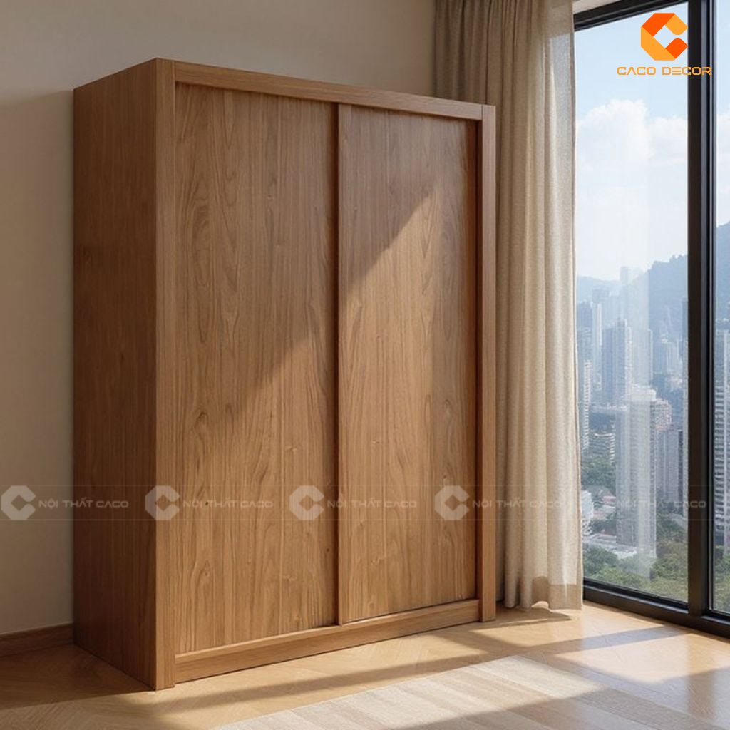 Tủ Quần Áo Gỗ Công Nghiệp TAM086 – Mẫu Tủ Cửa Lùa Tối Giản, Gọn Đẹp, Tiện Dụng 2