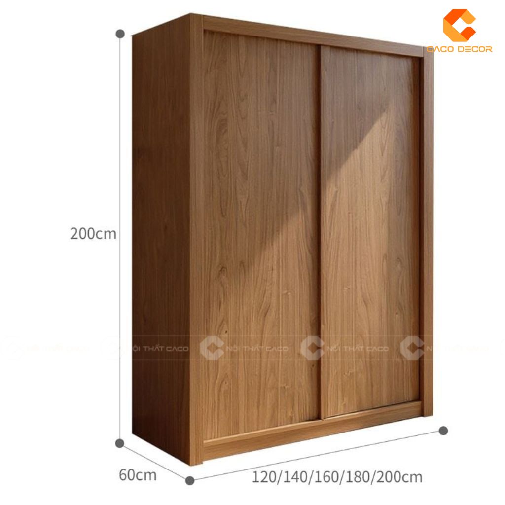 Tủ Quần Áo Gỗ Công Nghiệp TAM089 – Mẫu Tủ Cửa Lùa Nan Mây Hiện Đại, Sang Trọng 6
