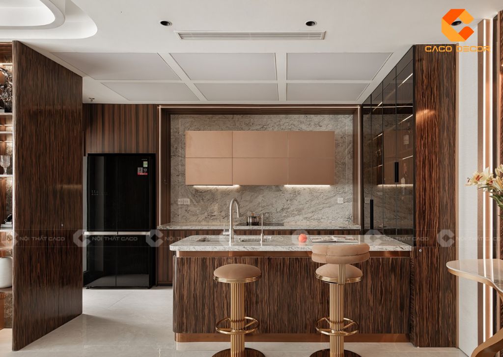 Mẫu tủ bếp đơn giản hiện đại