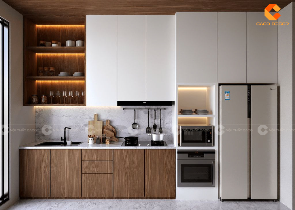 Tủ Bếp Gỗ Công Nghiệp Có Tốt Không? Kinh Nghiệm Làm Tủ Bếp 3