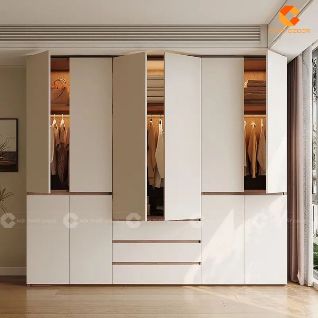 Mẫu Tủ Quần Áo 3 Buồng Hiện Đại, Cực Bền Đẹp 5