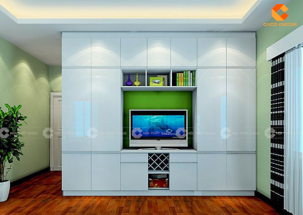 Tủ Quần Áo Kết Hợp Kệ TiVi Đẹp Hiện Đại Sang Trọng 15