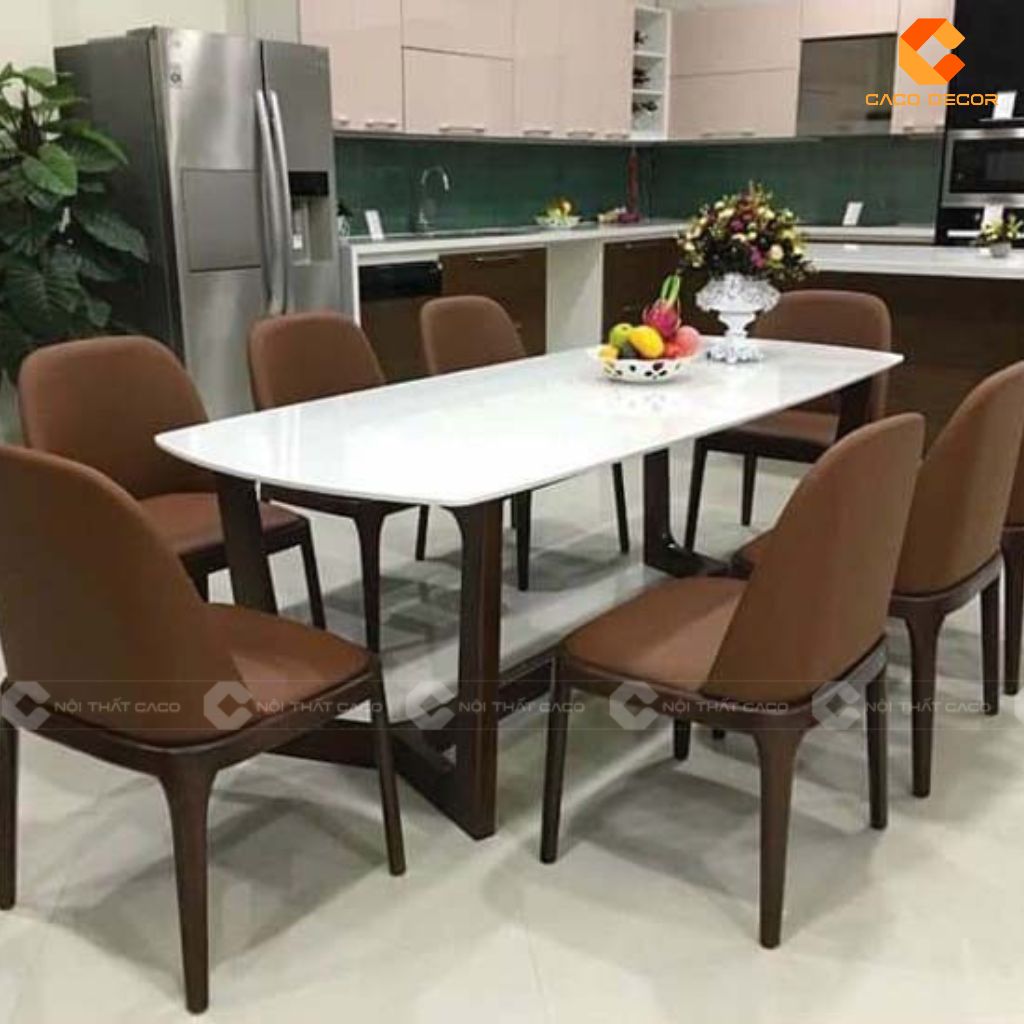 Bộ Bàn Ăn Gỗ Tự Nhiên BA046 Thiết Kế Ghế Cherry 4 Nan Thanh Lịch & Tinh Tế 1