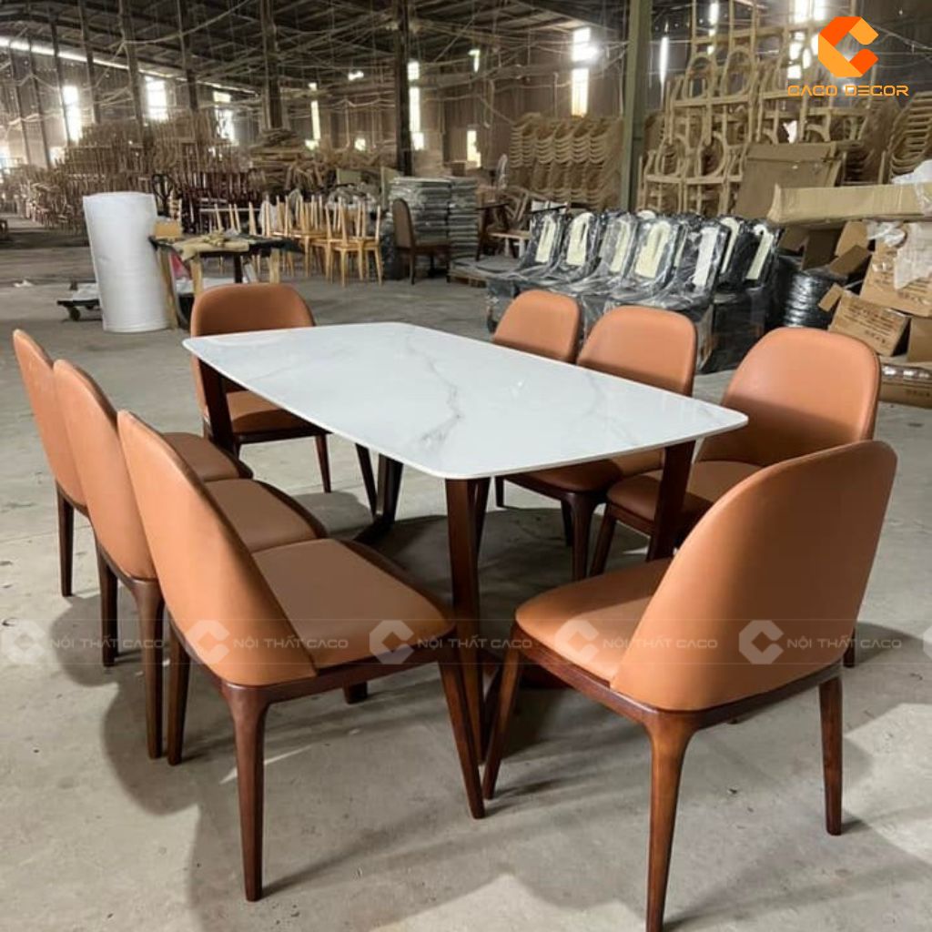 Bộ Bàn Ăn Gỗ Tự Nhiên BA046 Thiết Kế Ghế Cherry 4 Nan Thanh Lịch & Tinh Tế 4