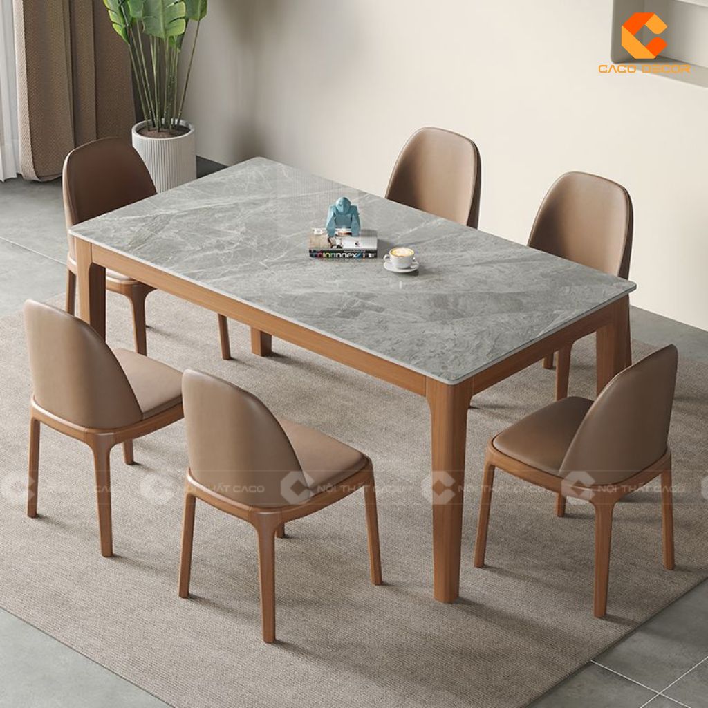Bàn ăn gỗ tự nhiên BA049 hiện đại