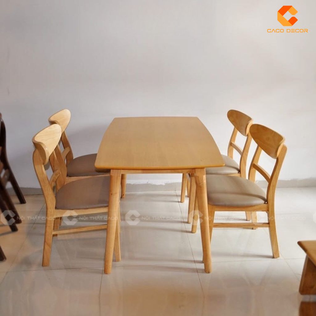 Bàn ăn gỗ tự nhiên BA052 chắc chắn