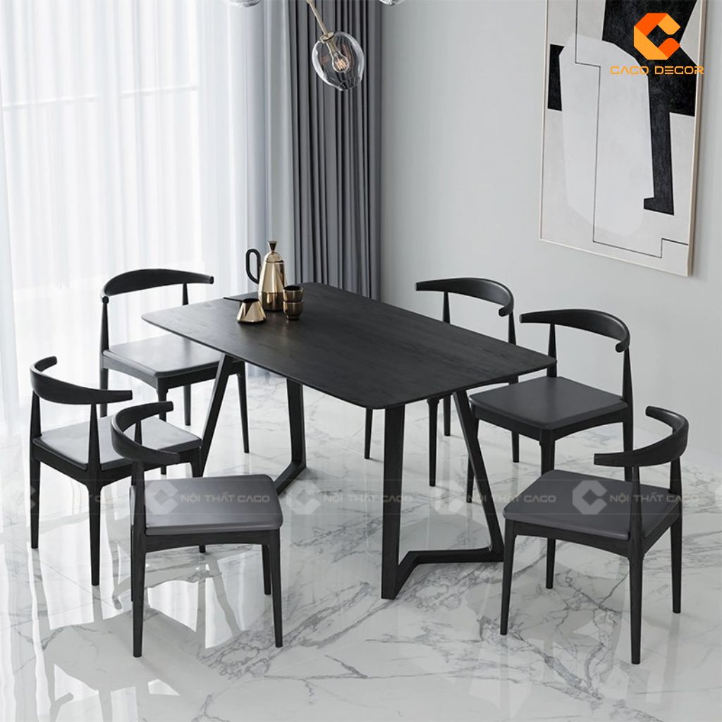 Bộ Bàn Ăn Gỗ Tự Nhiên BA055 Tinh Tế Trong Từng Đường Nét & Phong Cách Minimalist Hiện Đại 3