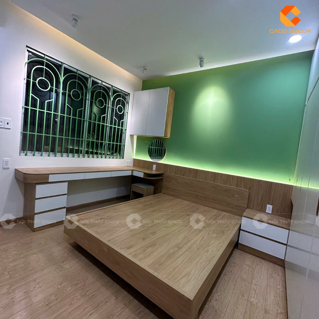 Bàn làm việc kết hợp luôn với bàn phấn tiện lợi