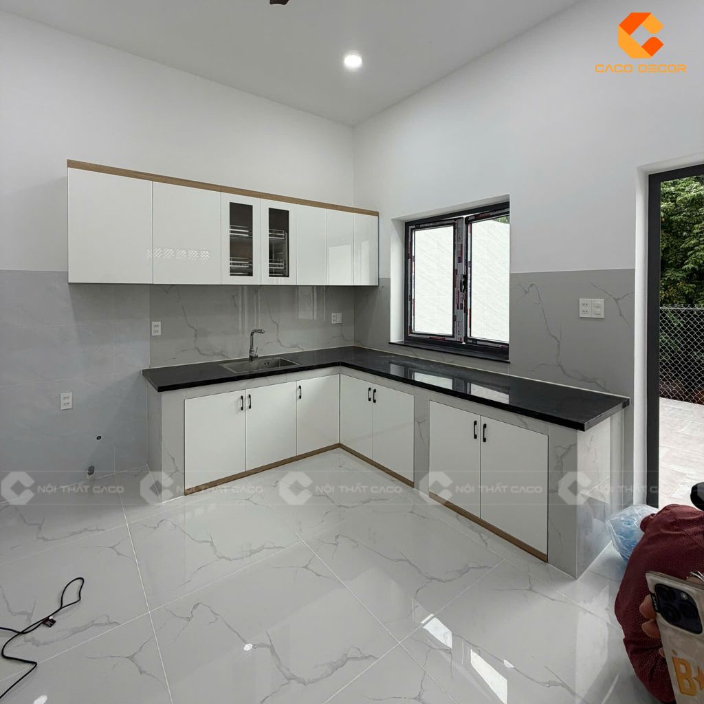 Hình ảnh thực tế tủ bếp khi bàn giao cho khách hàng