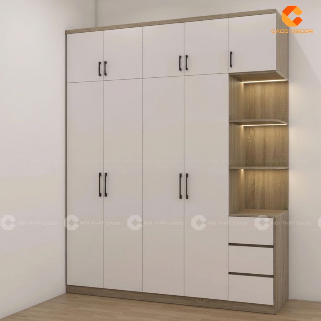 Hình ảnh 3D tủ quần áo phòng 2