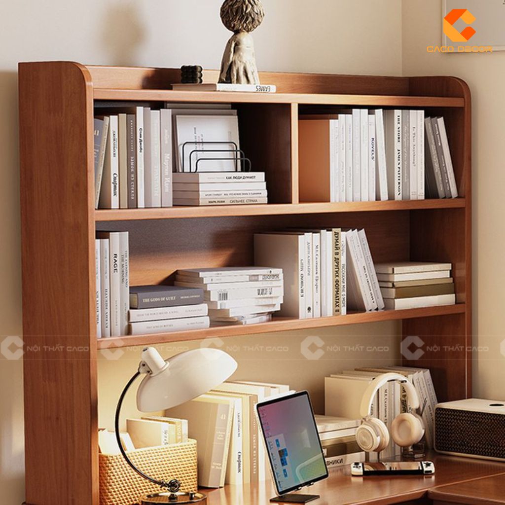 Bàn làm việc BLV027 các kệ để sách tối ưu