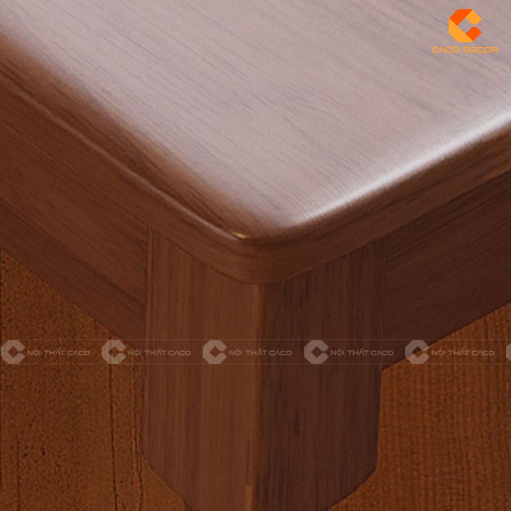 Bàn làm việc gỗ tự nhiên BLV028 thiết kế bo cạnh an toàn