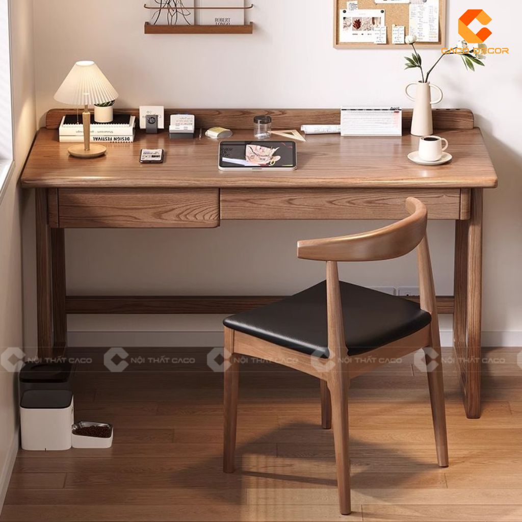 Bàn làm việc BLV031 gỗ tự nhiên cao cấp