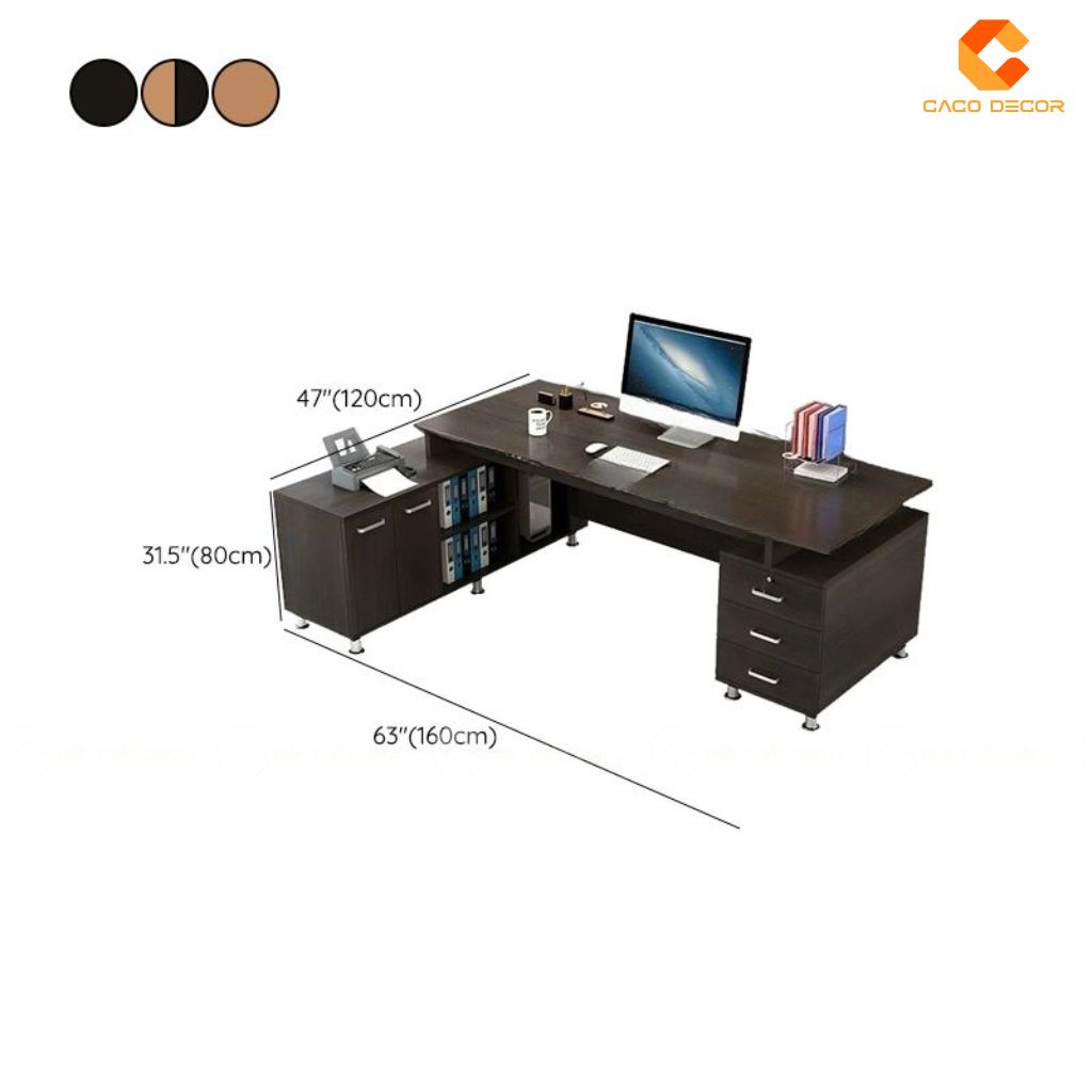 Bàn Làm Việc Giám Đốc BGD011 Thiết Kế Bề Thế, Công Năng Vượt Trội Cho Lãnh Đạo 2