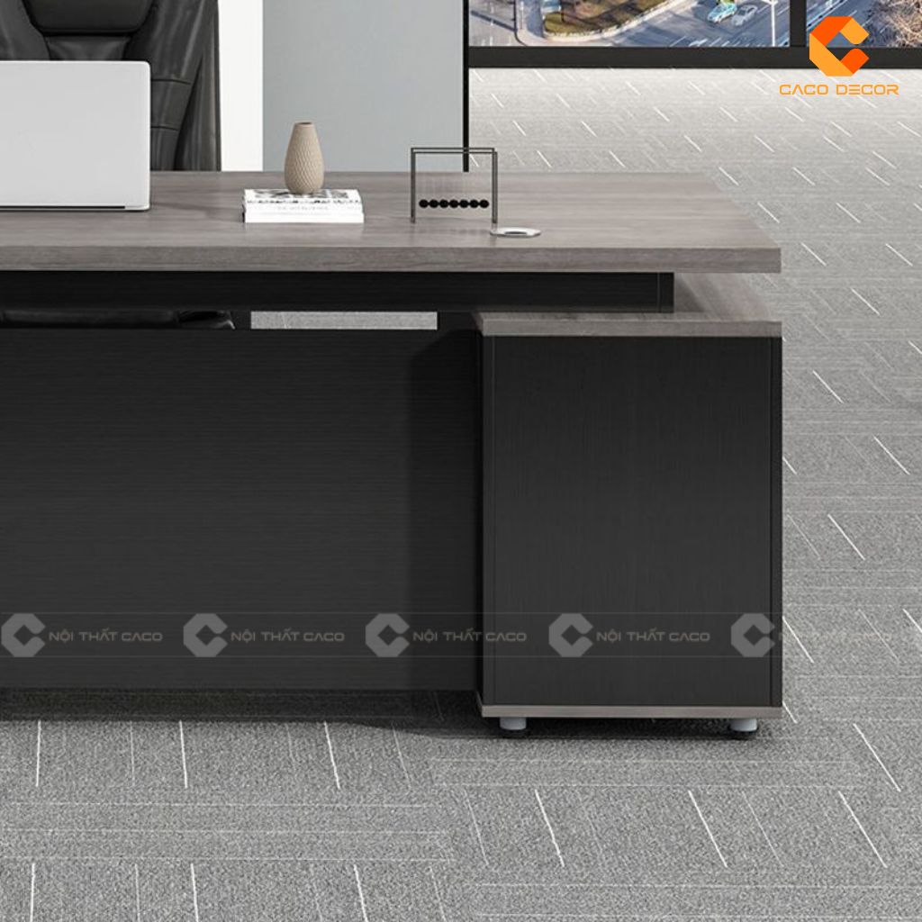 Bàn Làm Việc Giám Đốc BGD012 Khí Chất Lãnh Đạo Từ Gam Màu Xám Thời Thượng 4