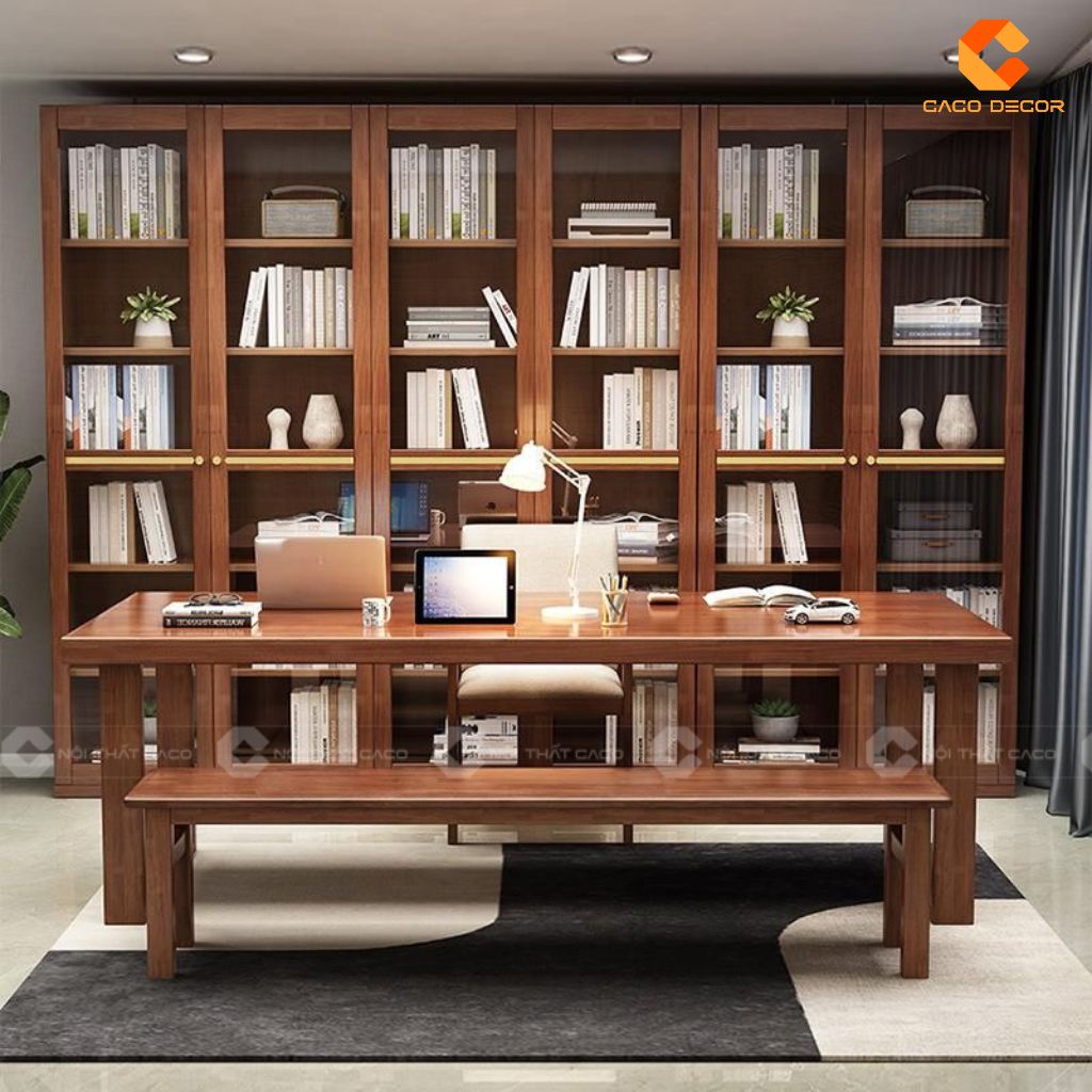 Bàn Làm Việc Giám Đốc Gỗ Tự Nhiên BGD07 Uy Nghi, Bề Thế & Đẳng Cấp Thượng Lưu 4