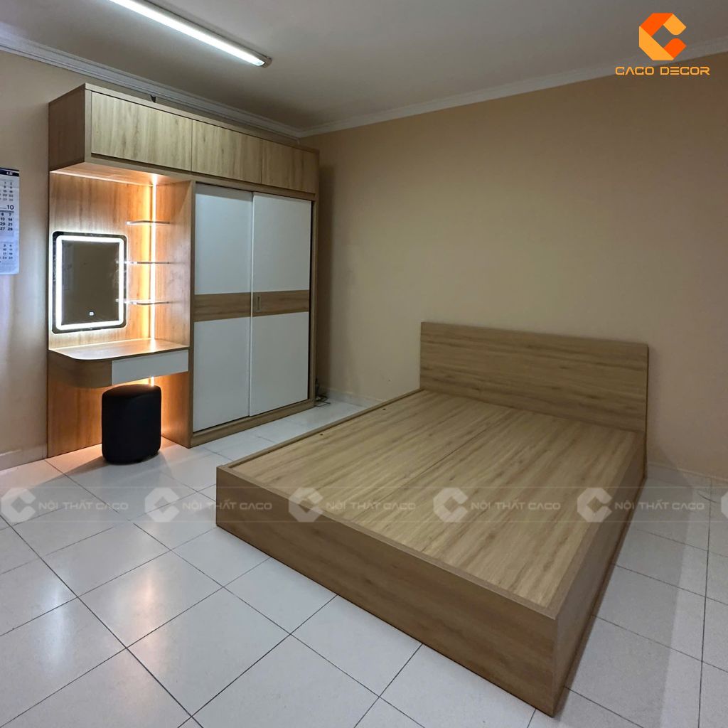 Toàn bộ chất liệu được làm từ gỗ công nghiệp MDF cao cấp