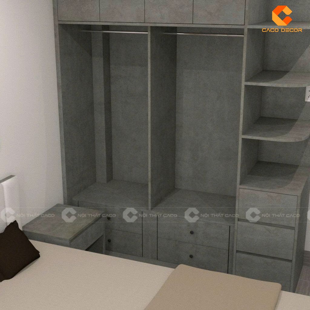 Tủ quần áo cừa lùa hình ảnh 3D 